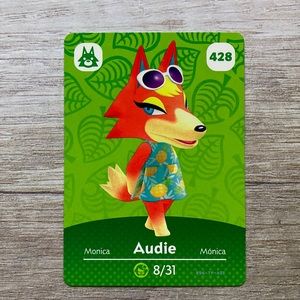 Genuine Animal Crossing Amiibo card Audie